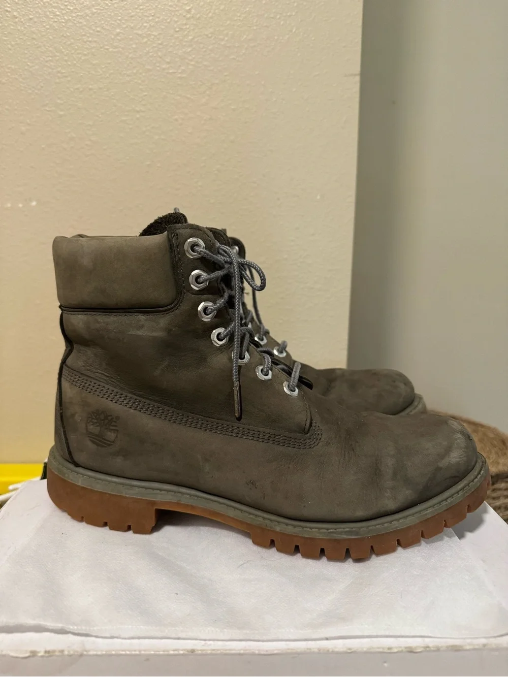 Timberland Men's Nubuck Lace-Up Work Boots